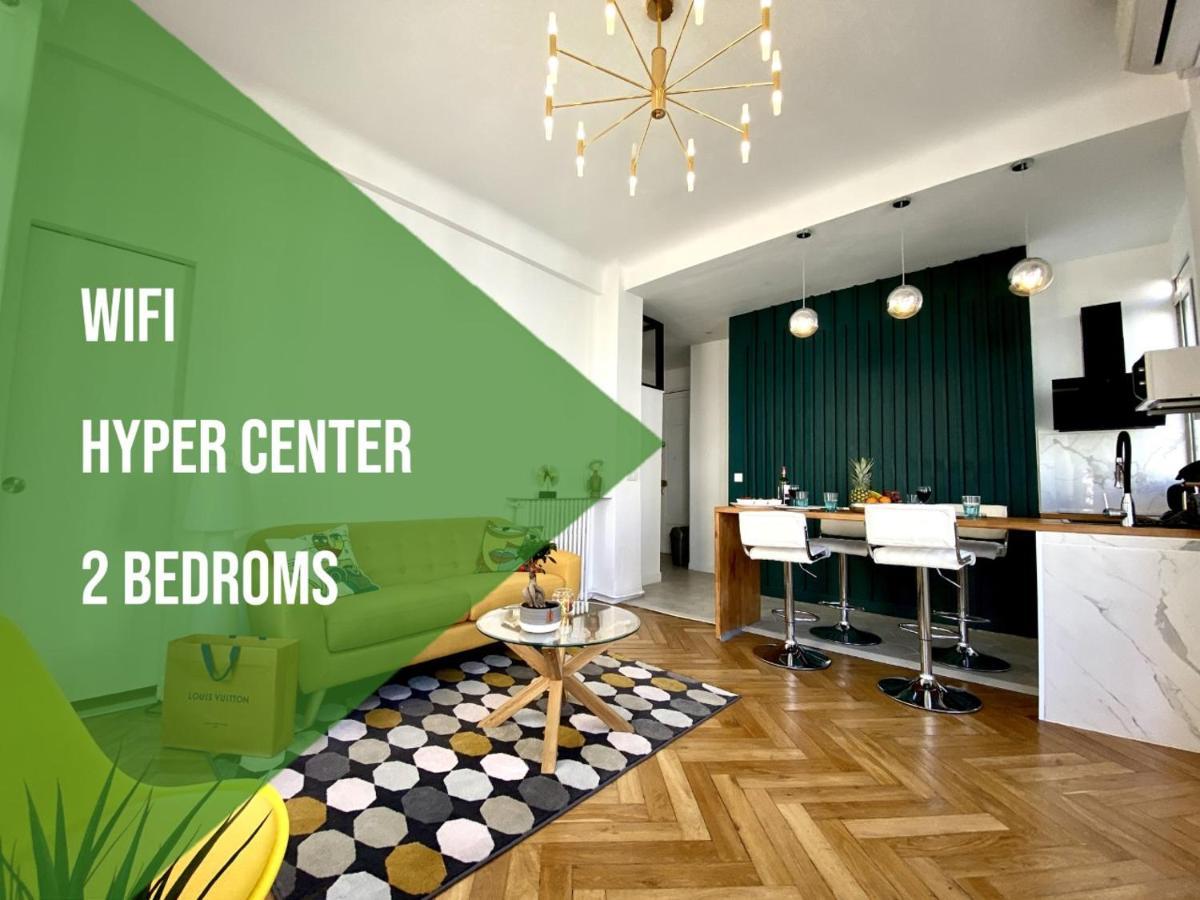 2 Bedroom - Hyper Center - Kitchen - Tramway - Balcony - Air Conditioner - Wifi Nizza Esterno foto